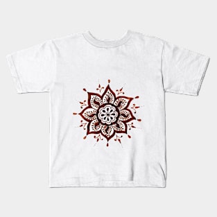 Brown mandala Kids T-Shirt